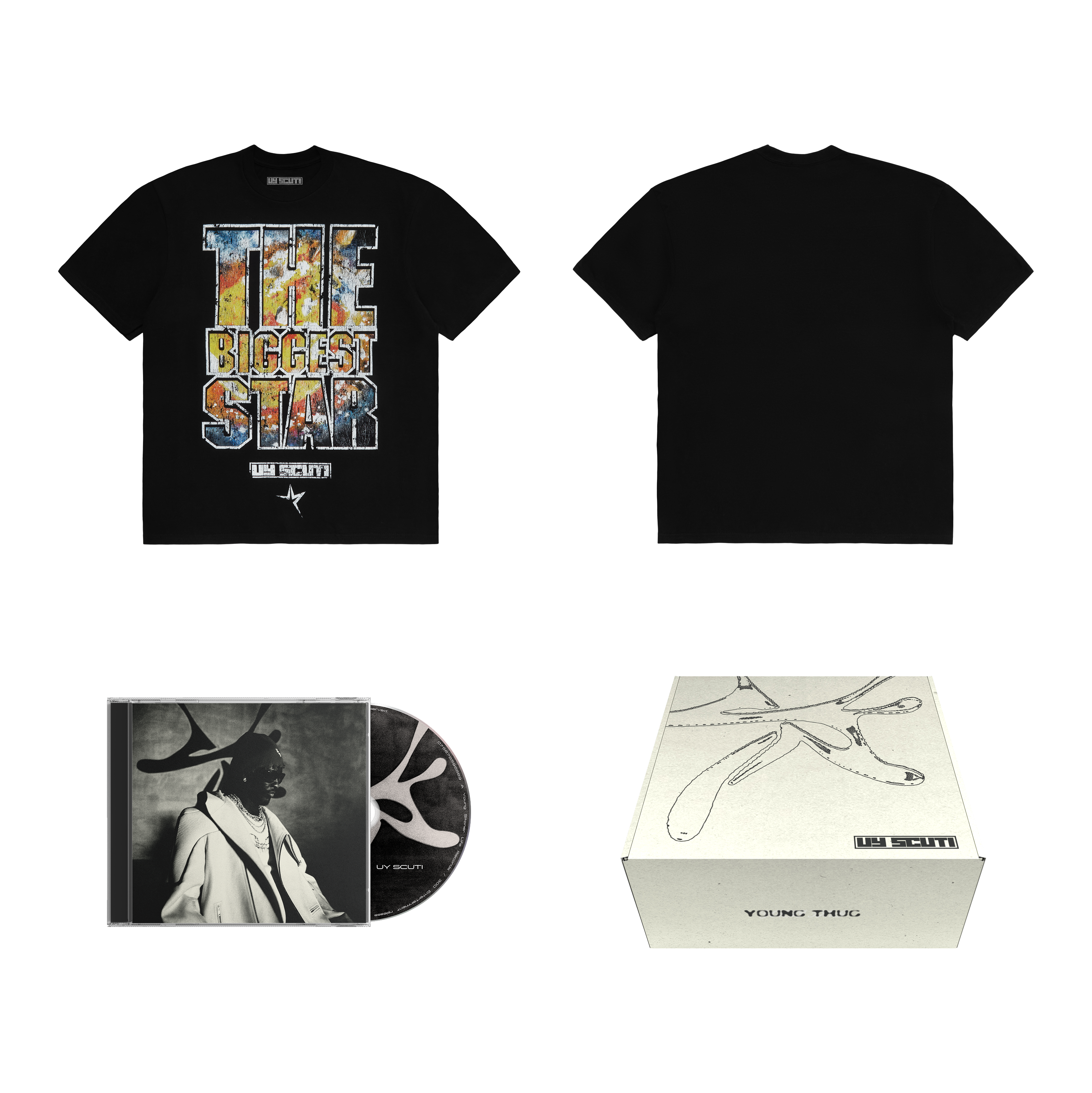 完売品】yonfa big box shirt (black) BIGGEST STAR TEE BOX SET L